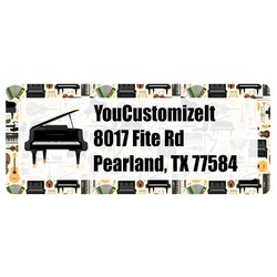 Musical Instruments Return Address Labels (Personalized)