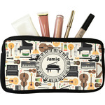 Musical Instruments Makeup / Cosmetic Bag - Small (Personalized)
