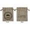 Musical Instruments Medium Burlap Gift Bag - Front & Back (Personalized)