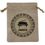 Musical Instruments Burlap Gift Bag