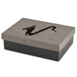 Musical Instruments Gift Boxes w/ Engraved Leather Lid