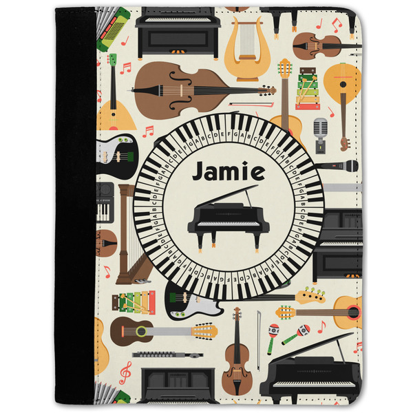 Custom Musical Instruments Notebook Padfolio w/ Name or Text