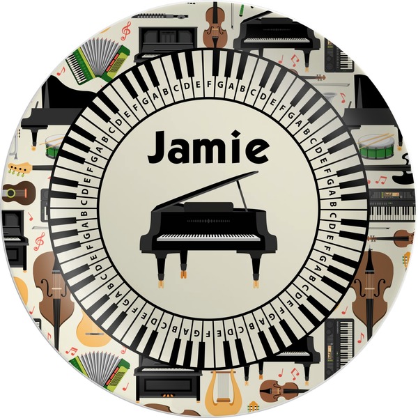 Custom Musical Instruments Melamine Plate (Personalized)