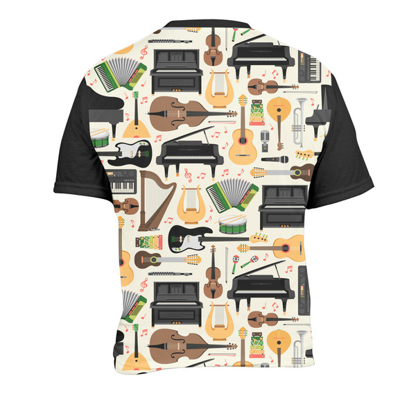 Musical Instruments Men's Crew Neck T Shirt Medium - Back