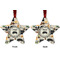 Musical Instruments Metal Star Ornament - Front and Back