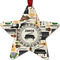 Musical Instruments Metal Star Ornament - Front