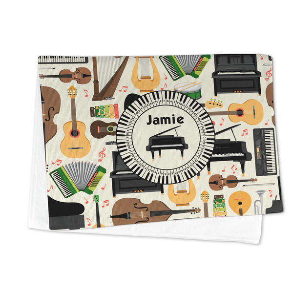 Musical Instruments Microfiber Dish Towel - FOLDED HALF