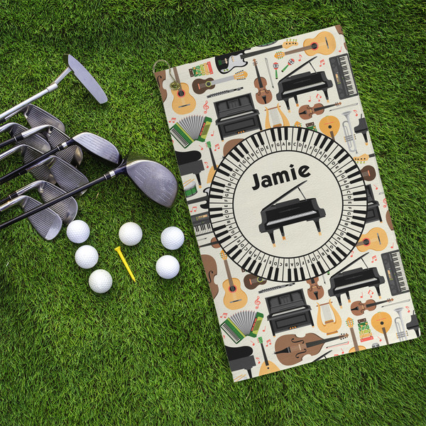 Musical Instruments Microfiber Golf Towels - LIFESTYLE