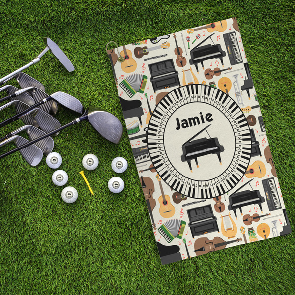 Musical Instruments Microfiber Golf Towels - LIFESTYLE
