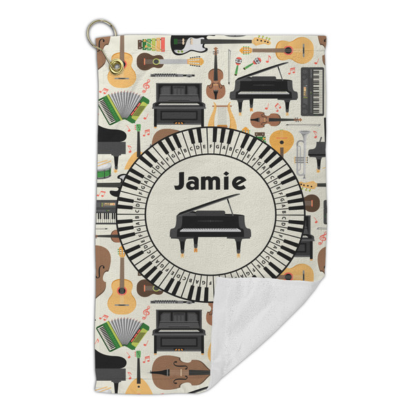 Musical Instruments Microfiber Golf Towels Small - FRONT FOLDED