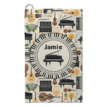Musical Instruments Microfiber Golf Towel - Small (Personalized)