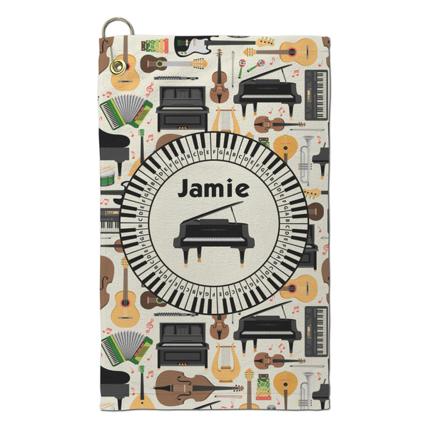 Custom Musical Instruments Microfiber Golf Towel - Small (Personalized)