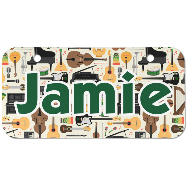 Musical Instruments Mini Bicycle License Plate - Two Holes