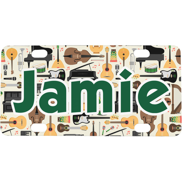 Custom Musical Instruments Mini/Bicycle License Plate (Personalized)