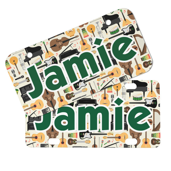 Musical Instruments Mini License Plates - MAIN (4 and 2 Holes)