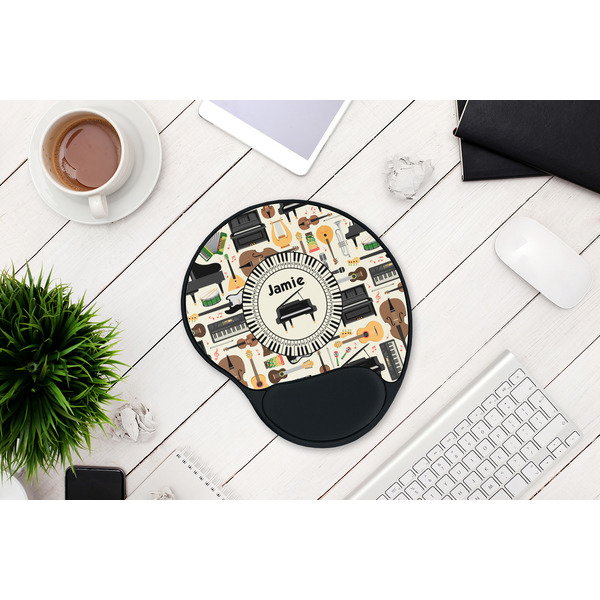 Musical Instruments Mouse Pad with Wrist Rest - LIFESYTLE 1