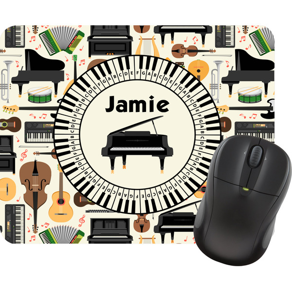 Custom Musical Instruments Rectangular Mouse Pad (Personalized)