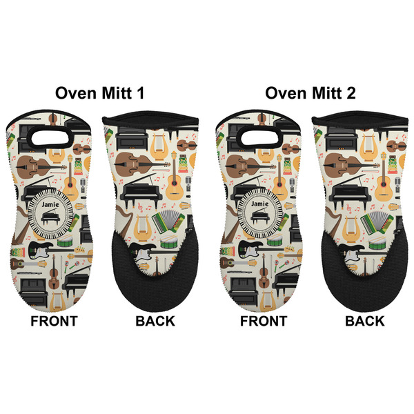 Musical Instruments Neoprene Oven Mitt - Set of 2 - Approval