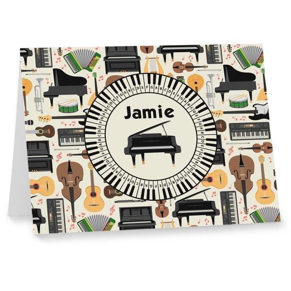 Custom Musical Instruments Note cards (Personalized)