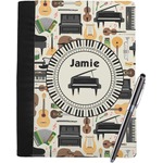 Musical Instruments Notebook Padfolio - Large w/ Name or Text