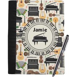 Musical Instruments Notebook Padfolio - Large w/ Name or Text