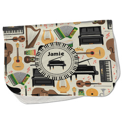 Musical Instruments Burp Cloth - Fleece w/ Name or Text