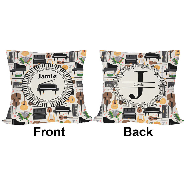 Musical Instruments Outdoor Pillow - 16x16