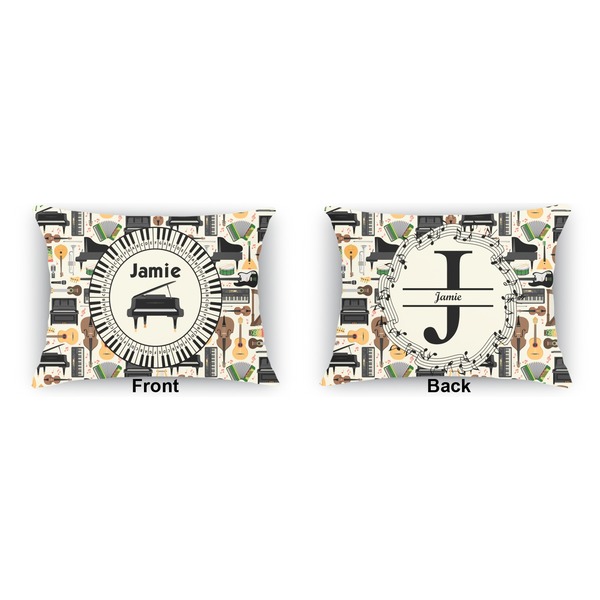 Musical Instruments  Outdoor Rectangular Throw Pillow (Front and Back)