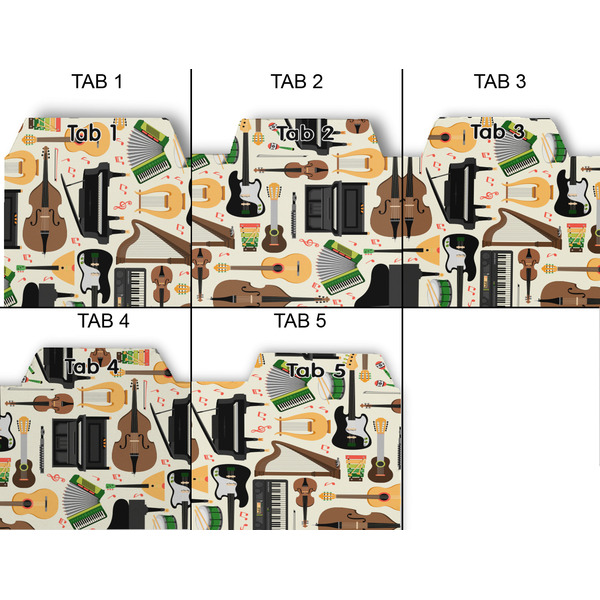 Musical Instruments Page Dividers - Set of 5 - Approval