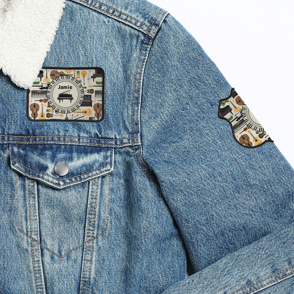 Musical Instruments Patches Lifestyle Jean Jacket Detail