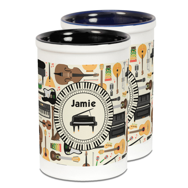 Custom Musical Instruments Ceramic Pencil Holder - Large