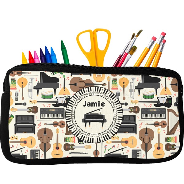Custom Musical Instruments Neoprene Pencil Case (Personalized)