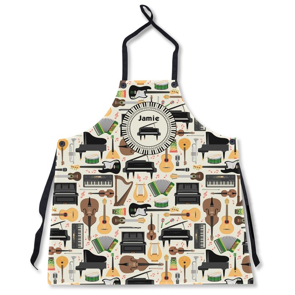Custom Musical Instruments Apron Without Pockets w/ Name or Text