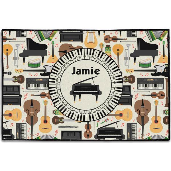 Musical Instruments Personalized Door Mat - 36x24 (APPROVAL)