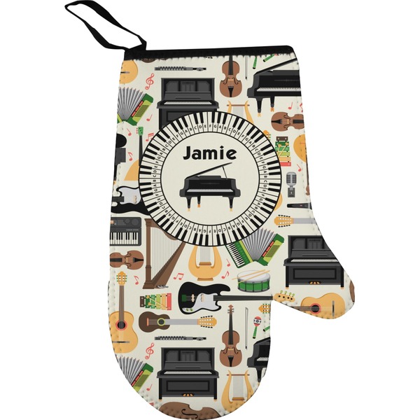Custom Musical Instruments Right Oven Mitt (Personalized)