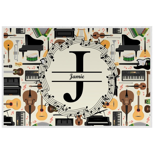 Musical Instruments Personalized Placemat (Back)