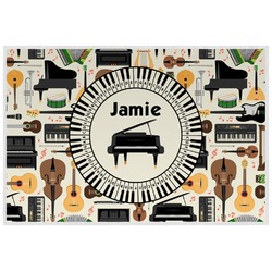 Musical Instruments Laminated Placemat w/ Name or Text