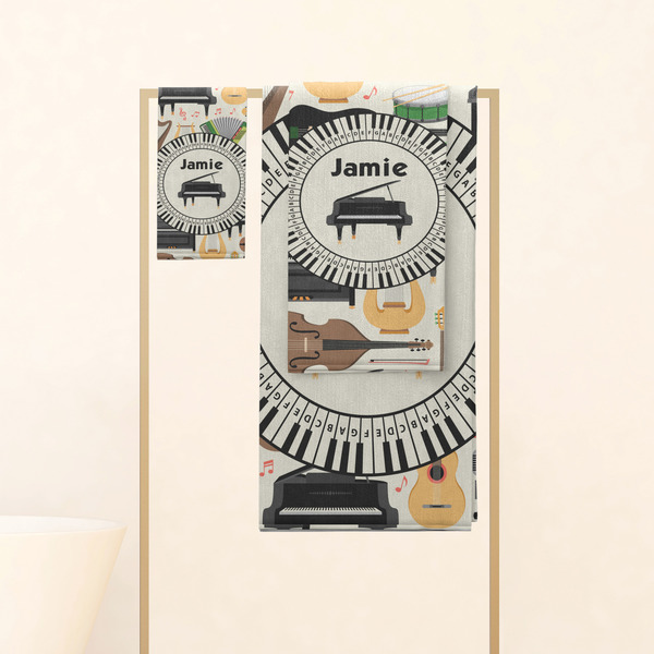 Musical Instruments Personalized Towel Set