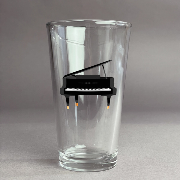 Custom Musical Instruments Pint Glass - Full Color Logo (Personalized)