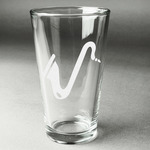 Musical Instruments Pint Glass - Engraved (Single)