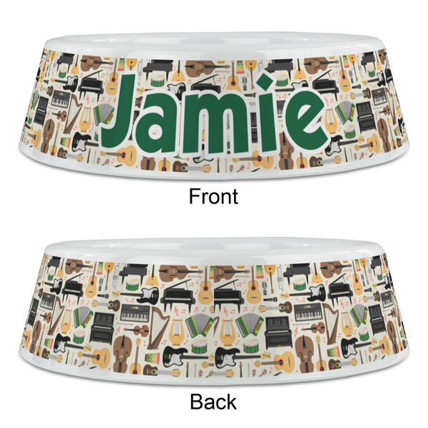 Musical Instruments Plastic Pet Bowls - Large - APPROVAL