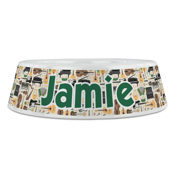 Musical Instruments Plastic Pet Bowls - Large - FRONT