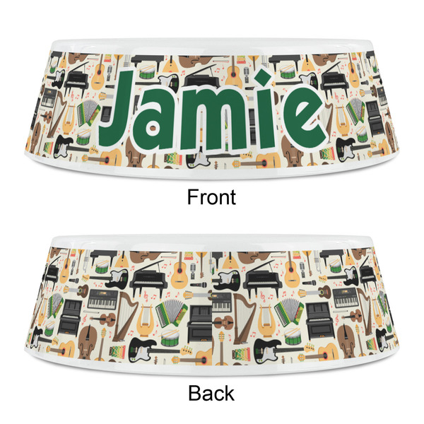 Musical Instruments Plastic Pet Bowls - Small - APPROVAL