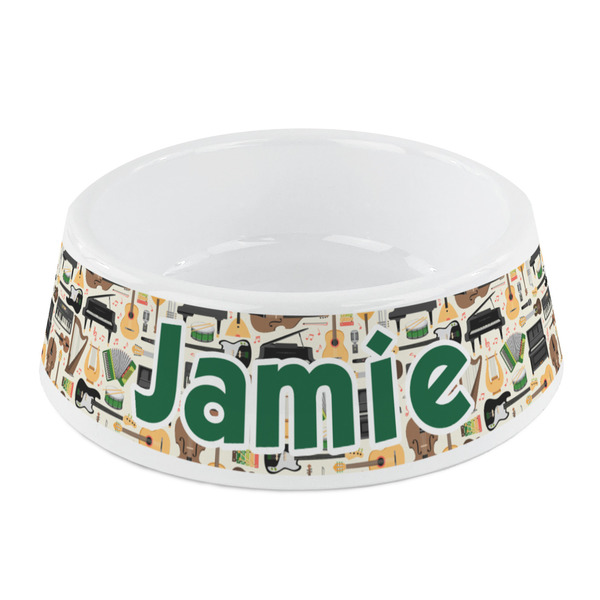 Custom Musical Instruments Plastic Dog Bowl - Small (Personalized)
