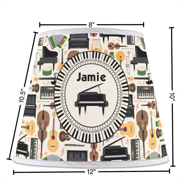 Musical Instruments Poly Film Empire Lampshade - Dimensions