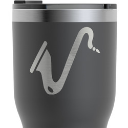 Musical Instruments RTIC Tumbler - Black - Engraved Front & Back (Personalized)