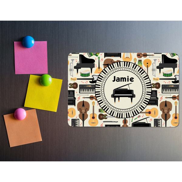 Musical Instruments Rectangular Fridge Magnet - LIFESTYLE