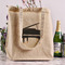 Musical Instruments Reusable Cotton Grocery Bag - In Context