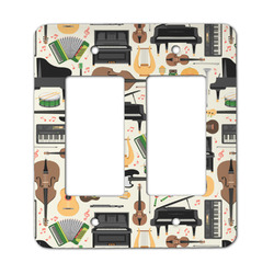 Musical Instruments Rocker Style Light Switch Cover - Two Switch