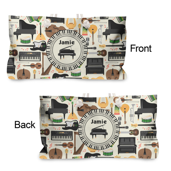 Musical Instruments Large Rope Tote - From & Back View